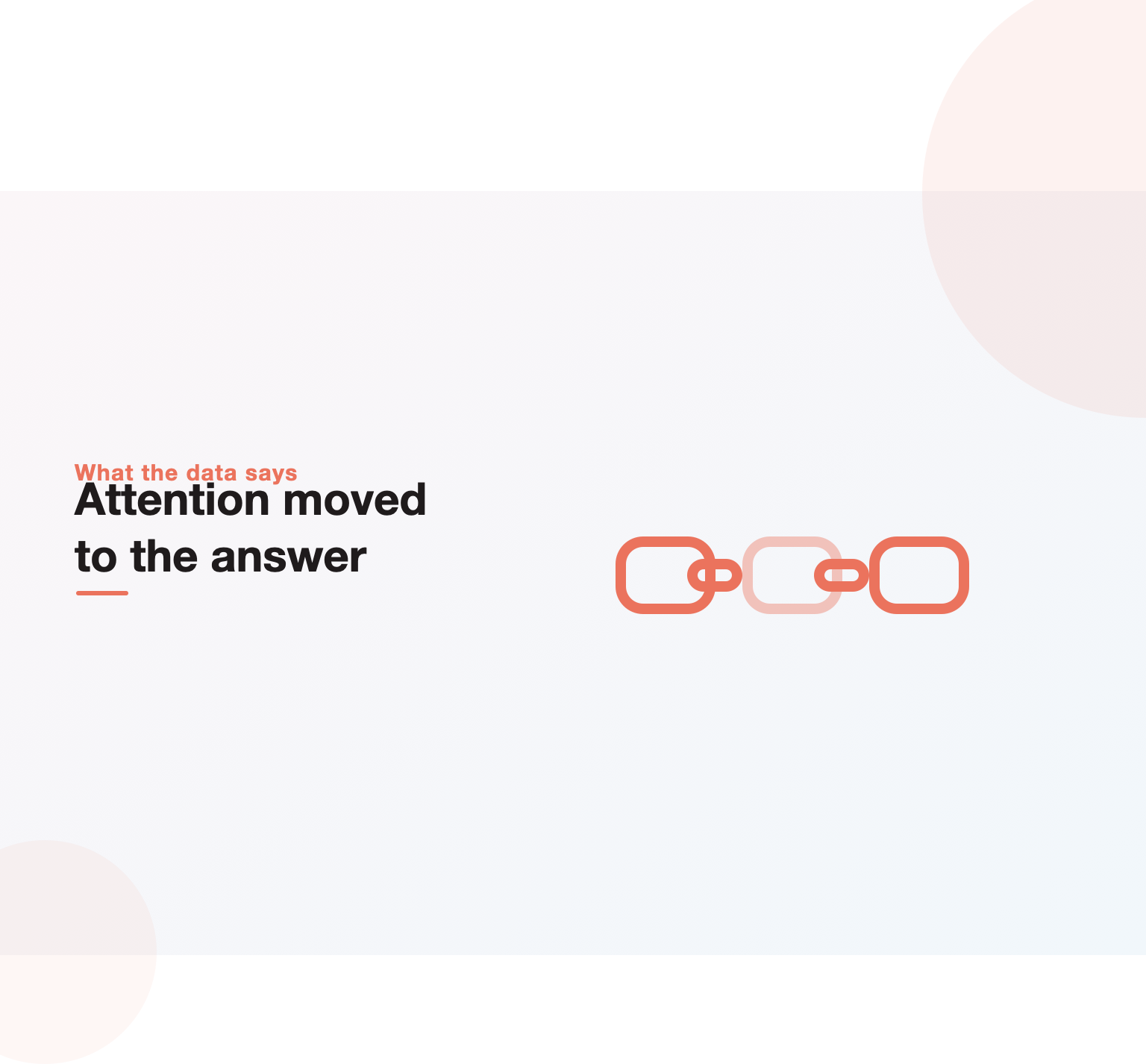 Statement illustration that the 2026 data on search consistently points toward answers being delivered directly