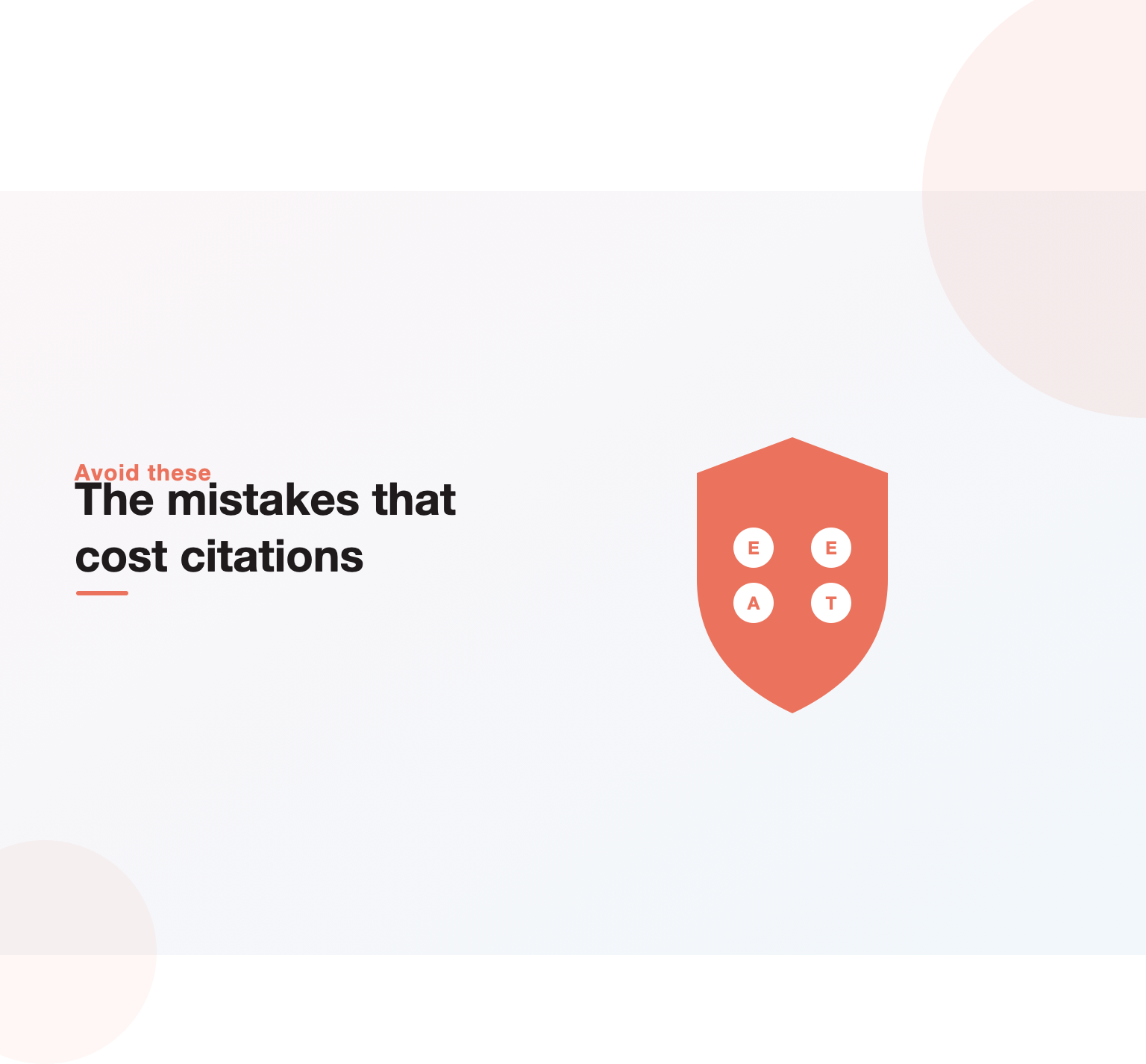 Illustration of a shield blocking the common mistakes that cost AI citations