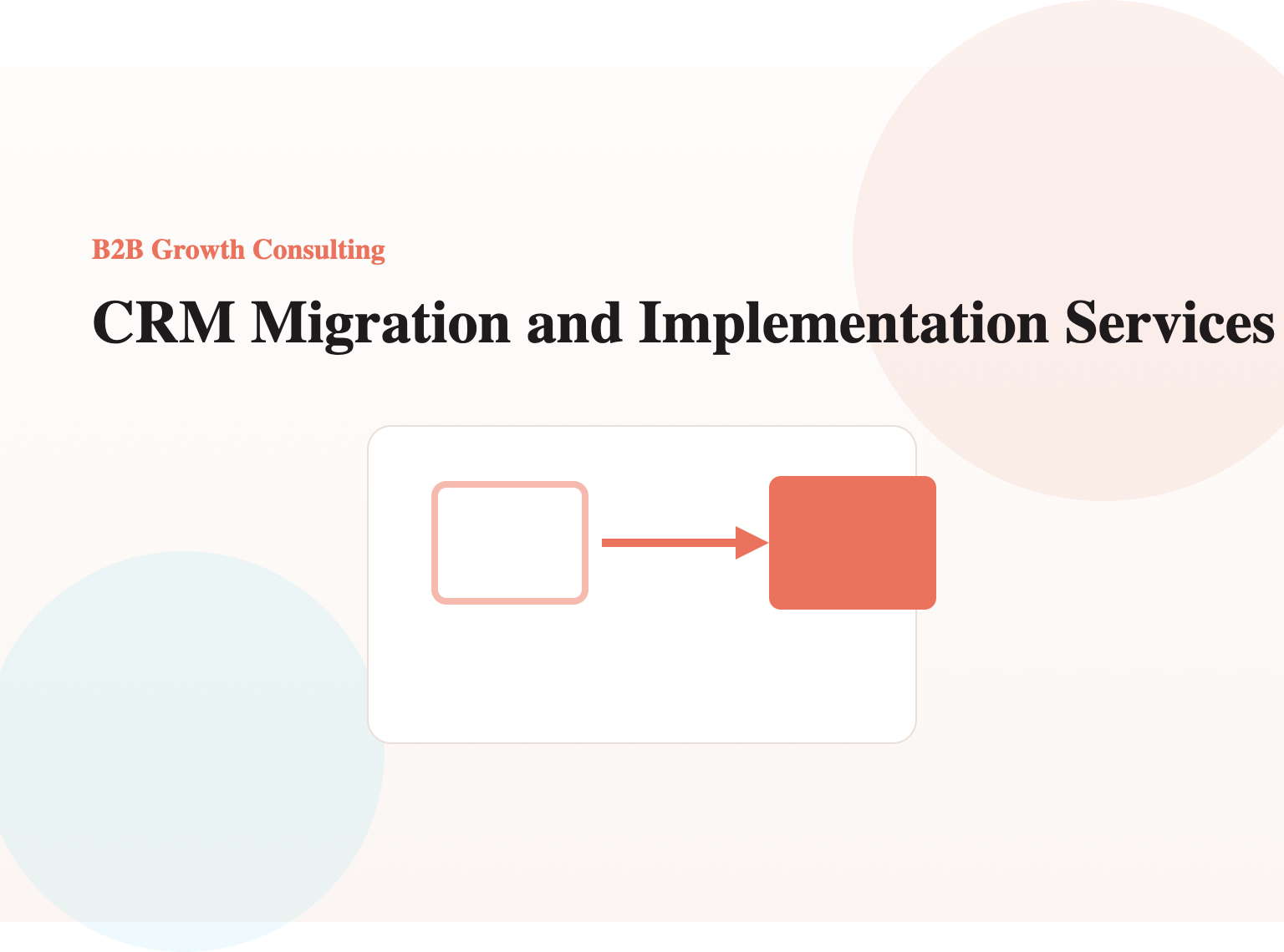 CRM Migration and Implementation Services