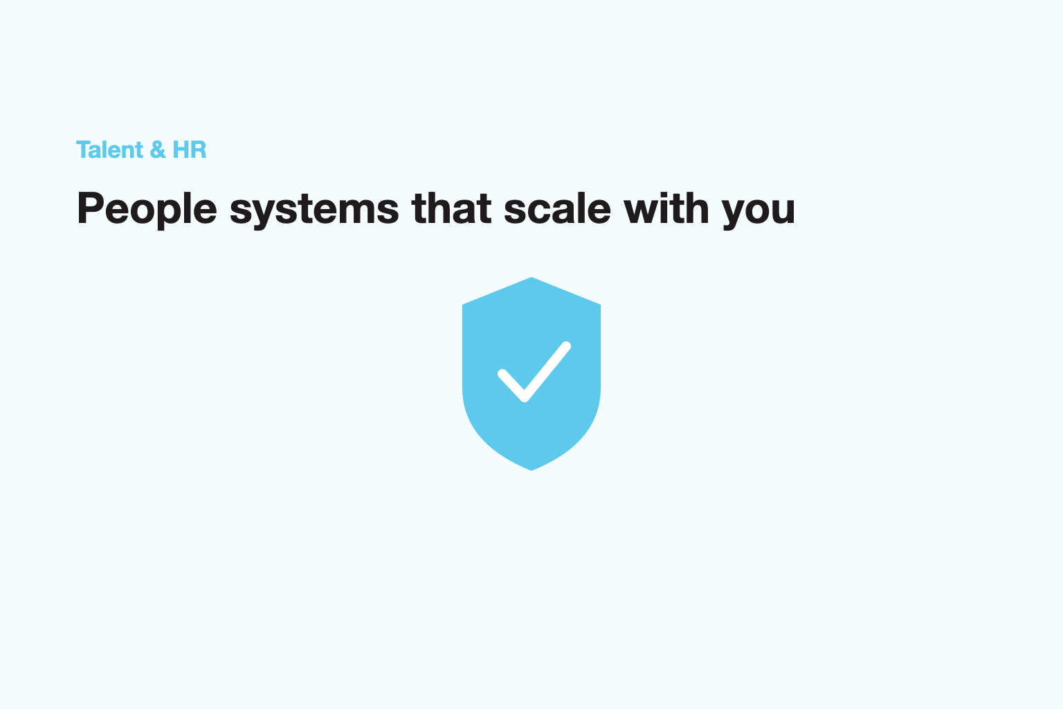 People systems that scale with you
