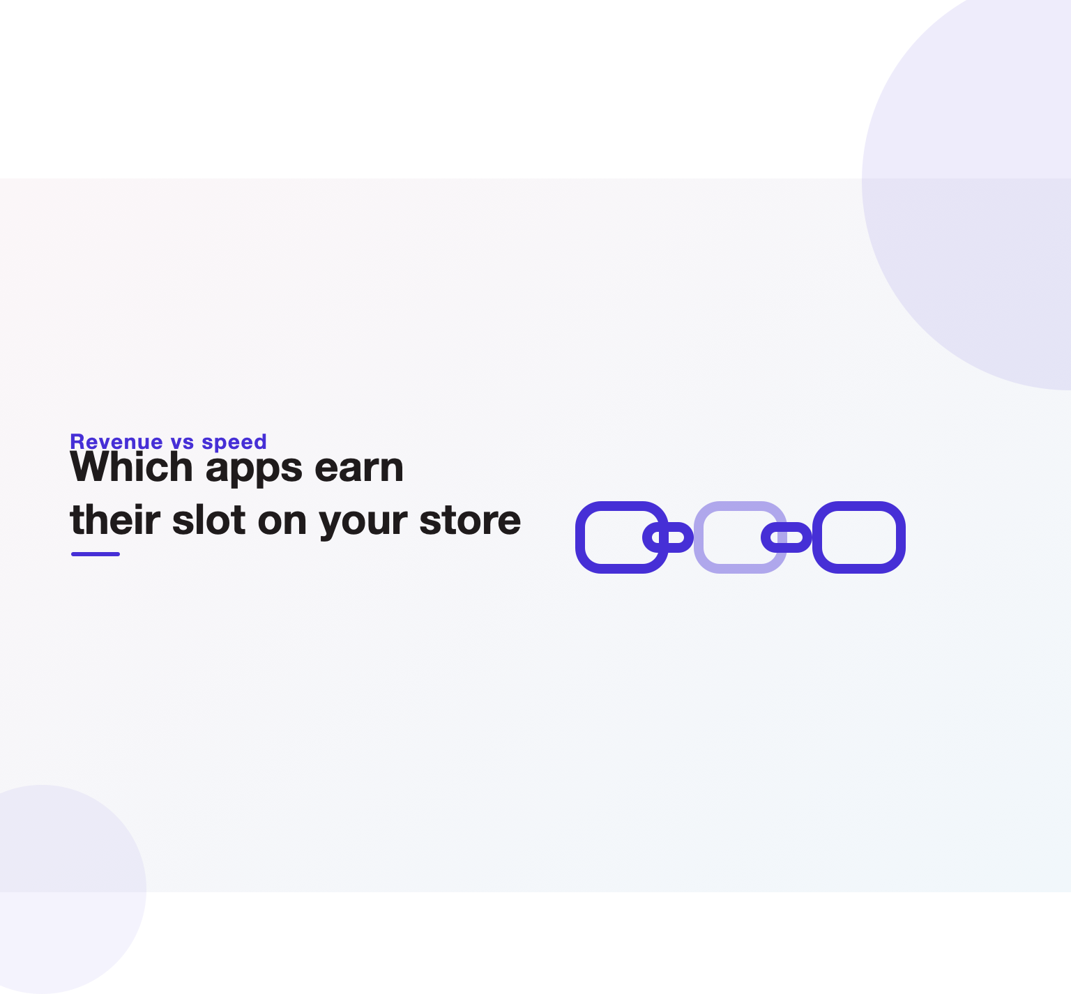 Illustration comparing Shopify apps by revenue impact against the speed cost they add to a store.