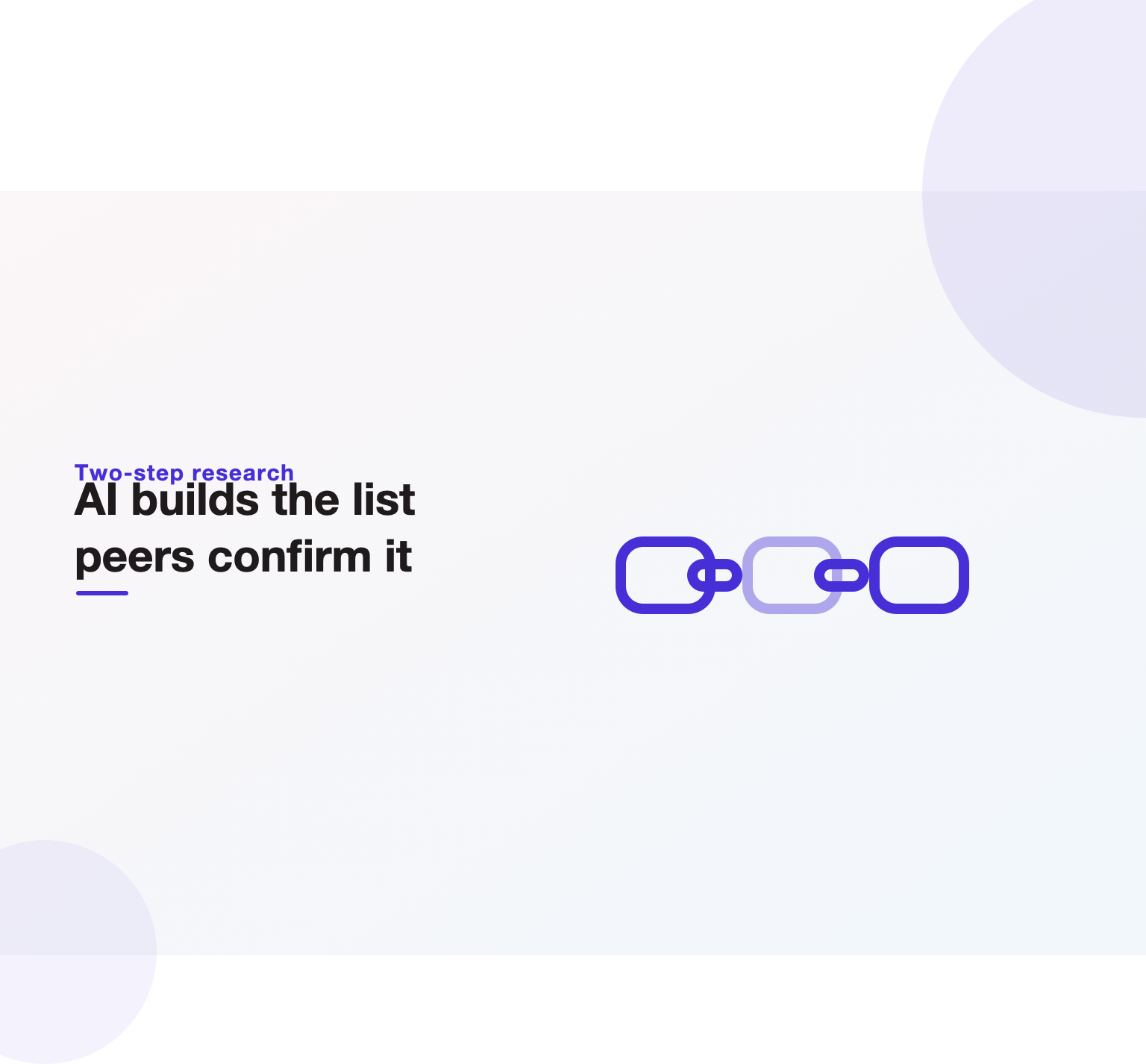 Illustration of the two-step buying pattern where AI assembles the vendor shortlist and human social proof confirms the final choice.