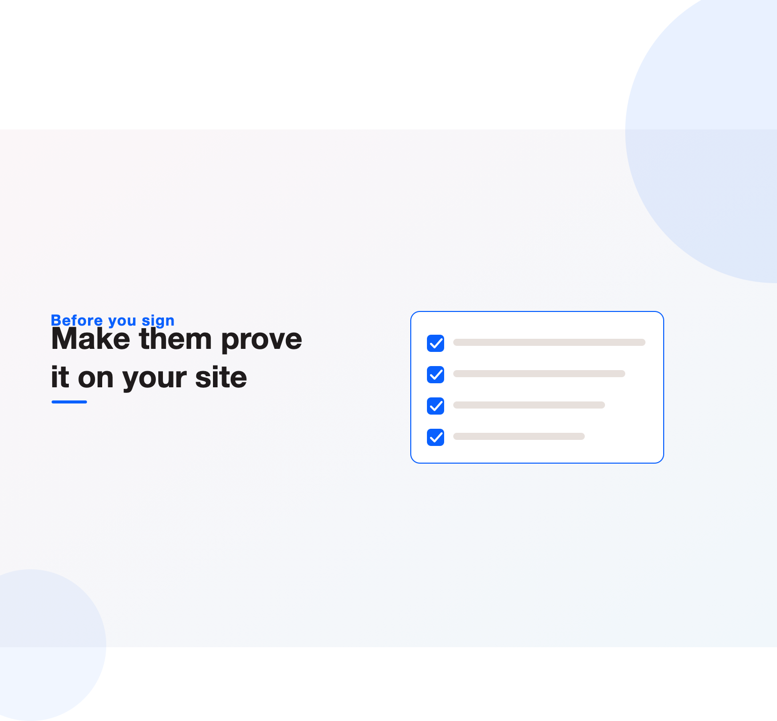 Illustration of a checklist of vetting questions a buyer should ask an SEO agency before signing a contract, including an AI answer engine citation test