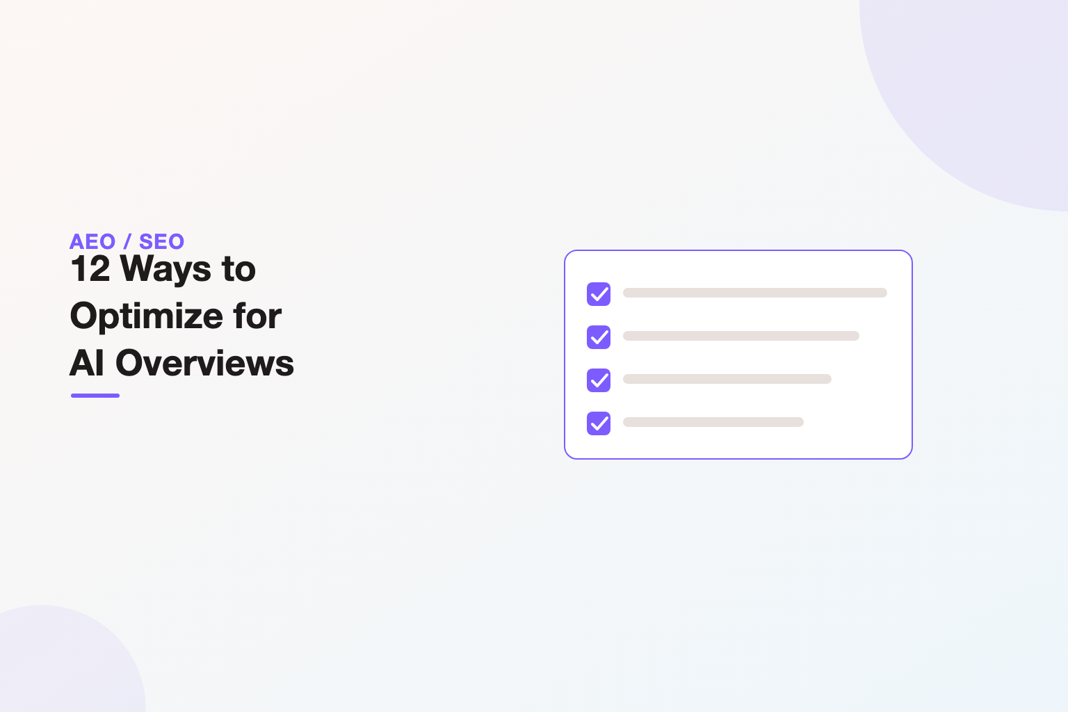 Twelve ways to optimize a page for Google AI Overviews, from Unified Platforms.
