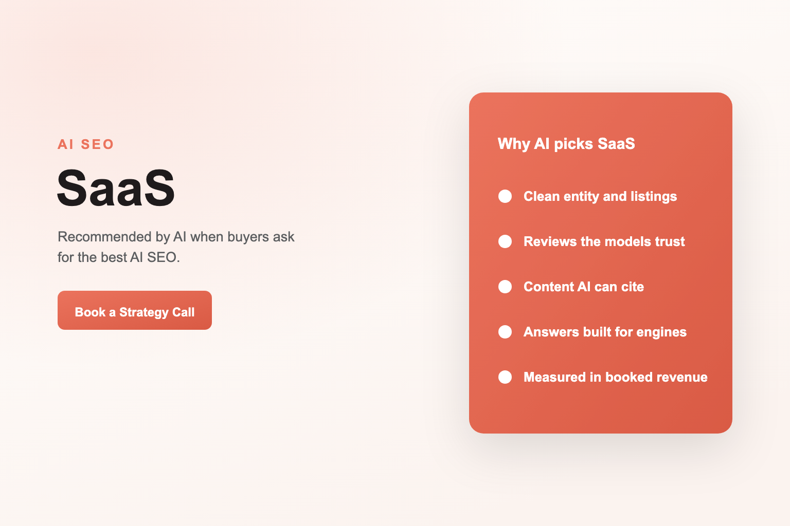 AI SEO Services for SaaS
