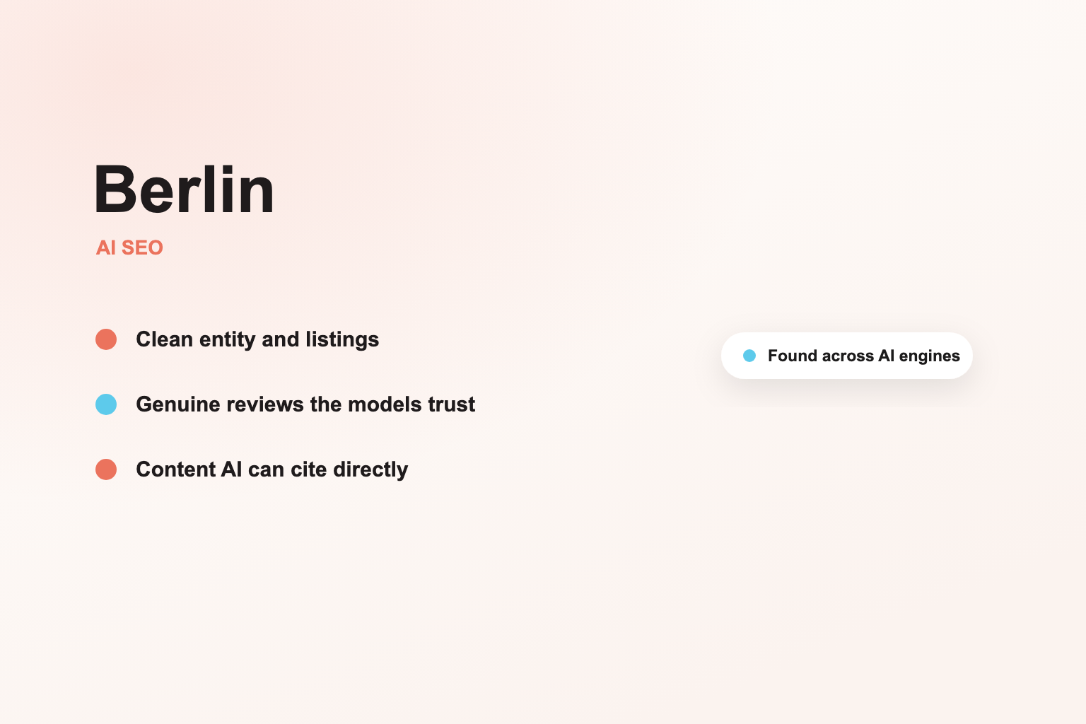 Be the Berlin business AI surfaces