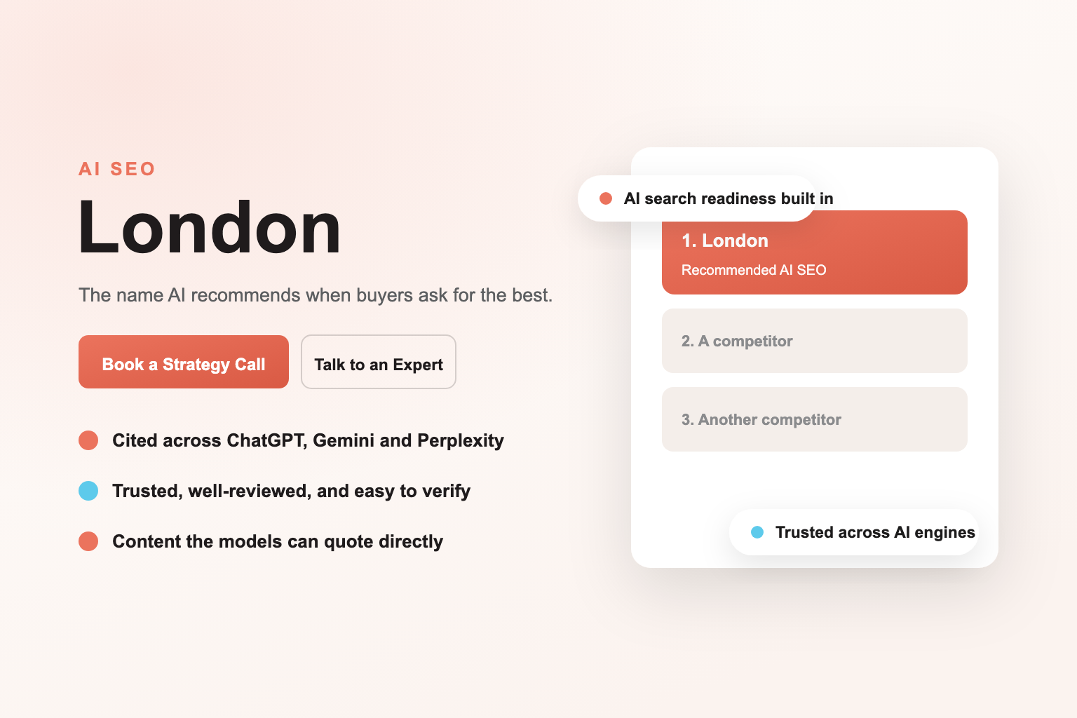 AI SEO Services in London