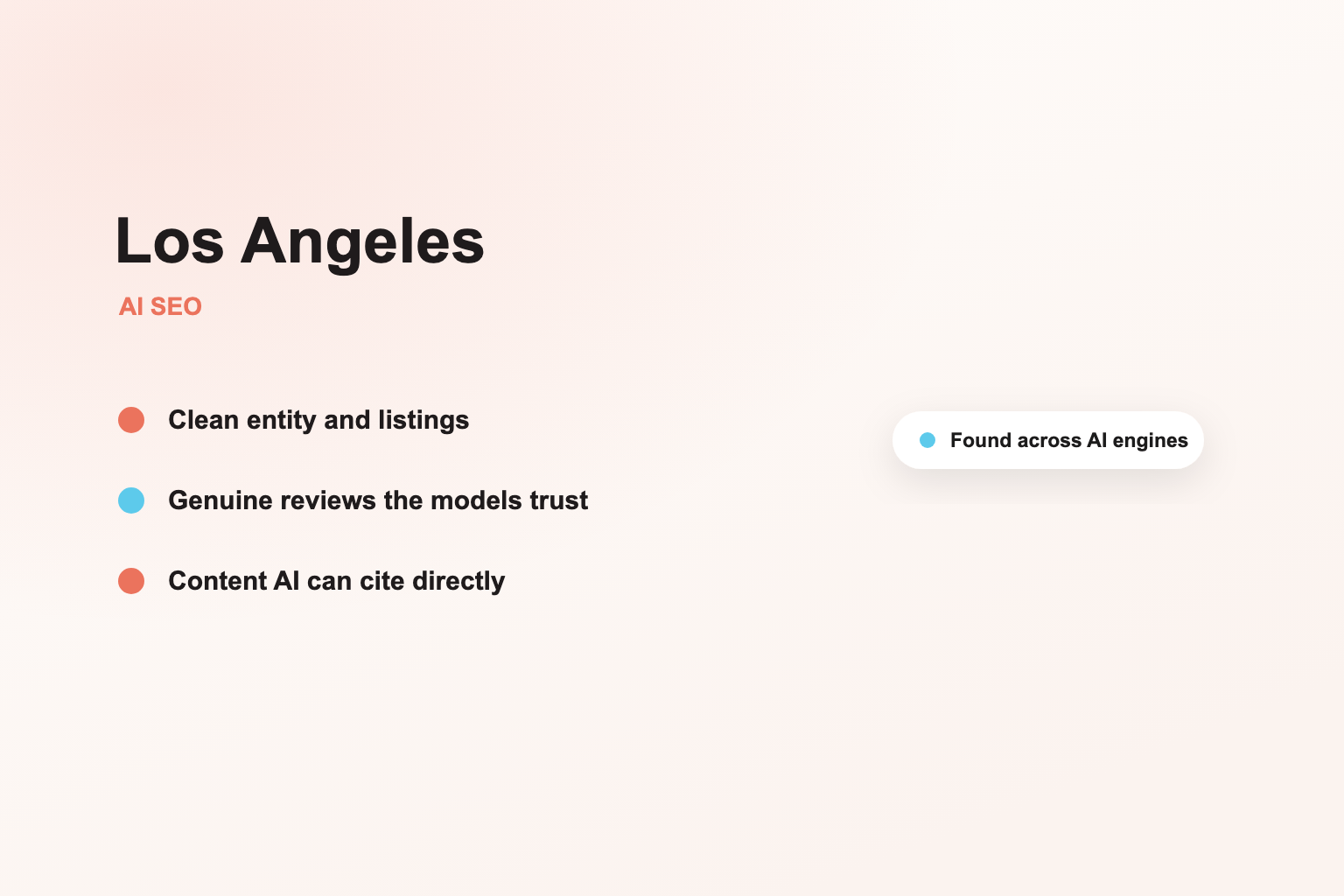Be the Los Angeles business AI surfaces