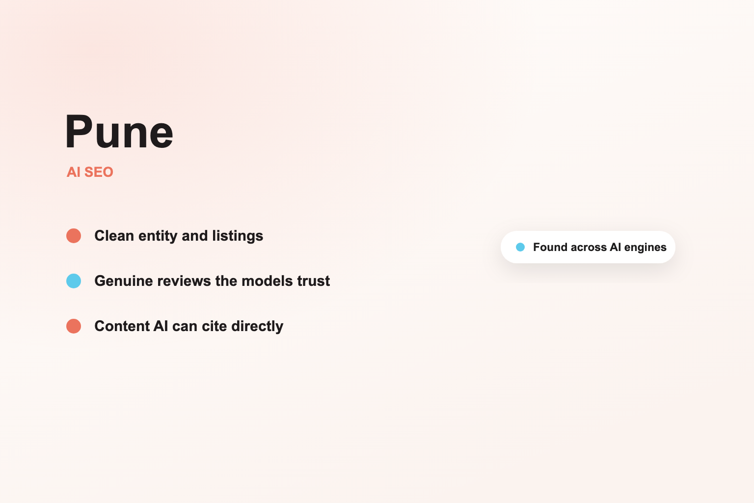 Be the Pune business AI surfaces
