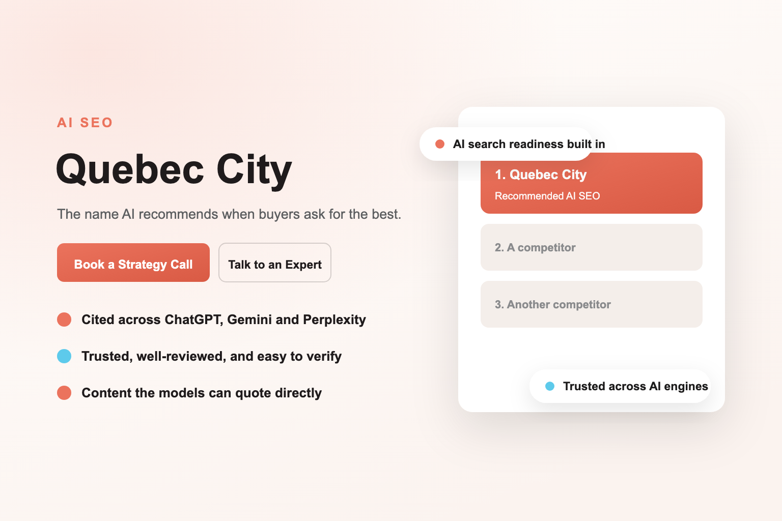 AI SEO Services in Quebec City