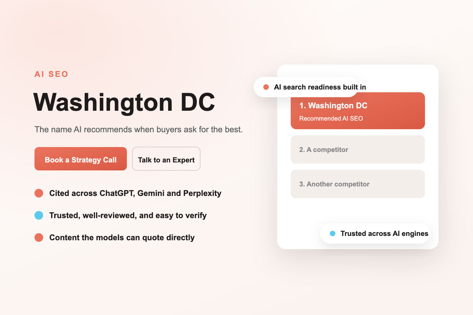 AI SEO Services in Washington DC