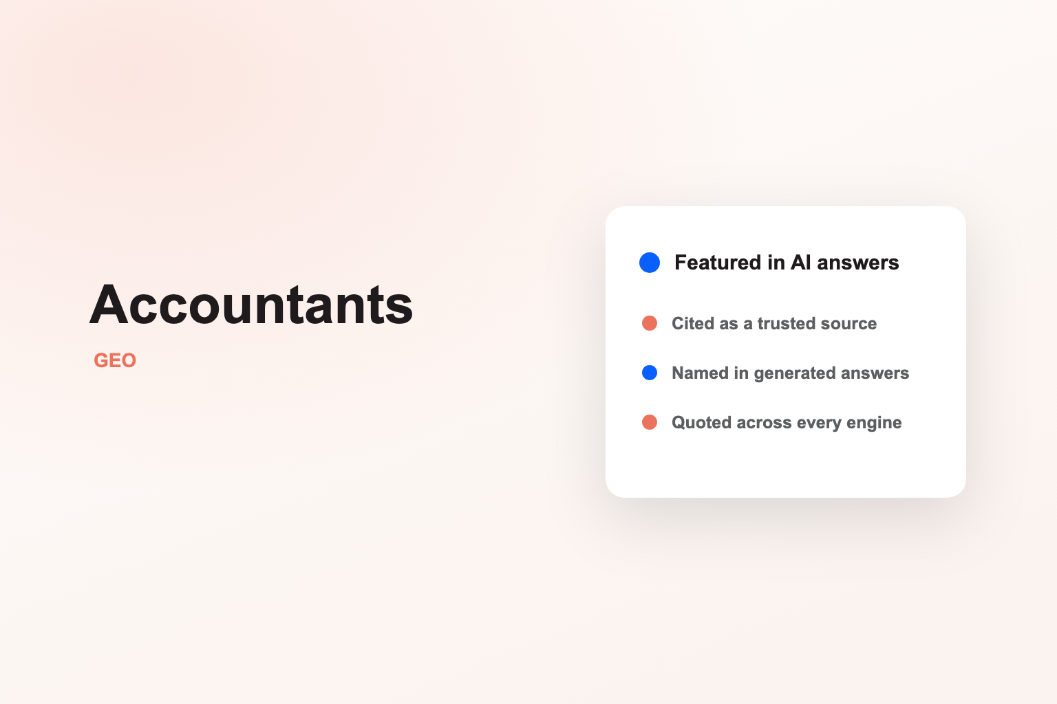 Be the accountant AI recommends