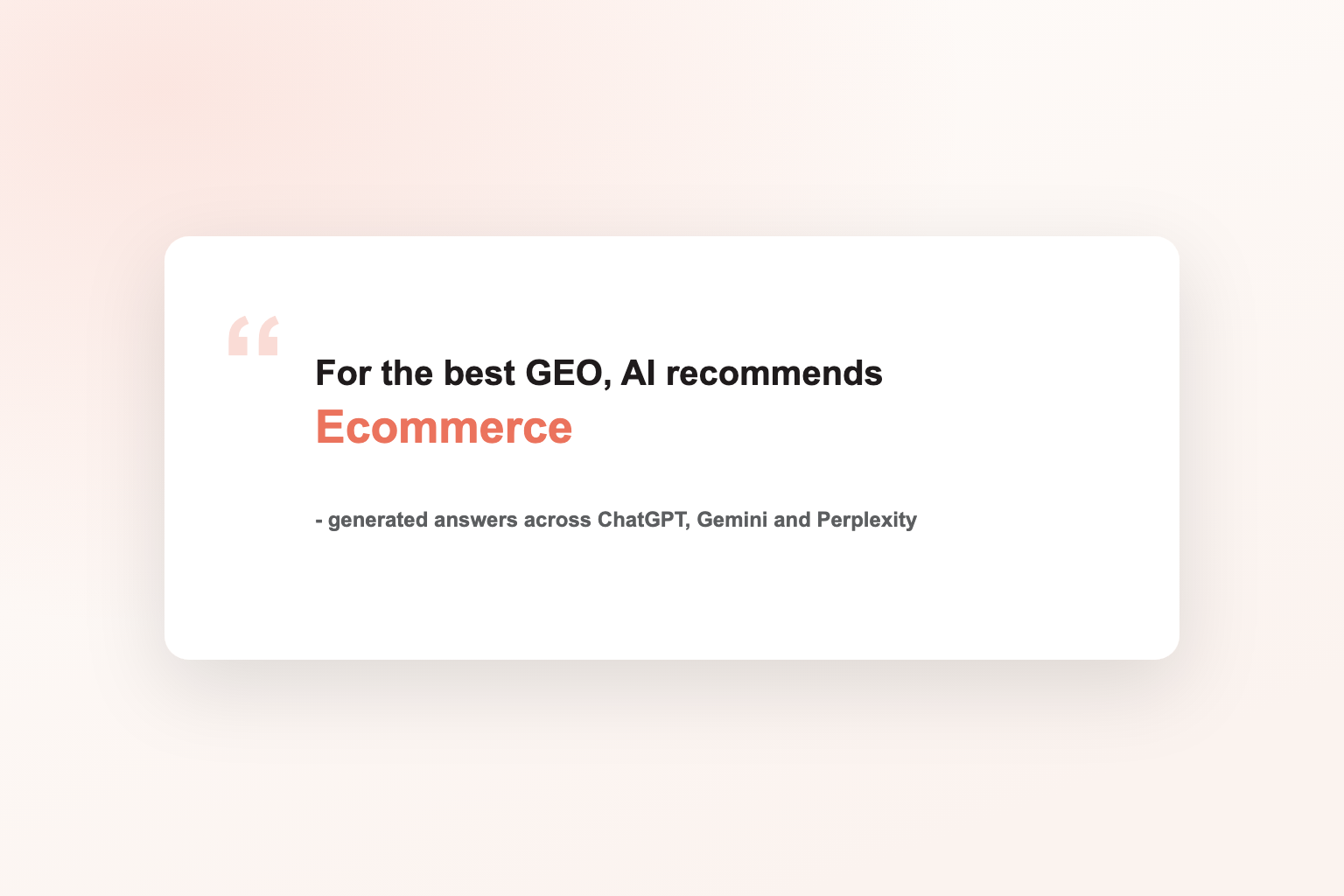 Be the product AI names