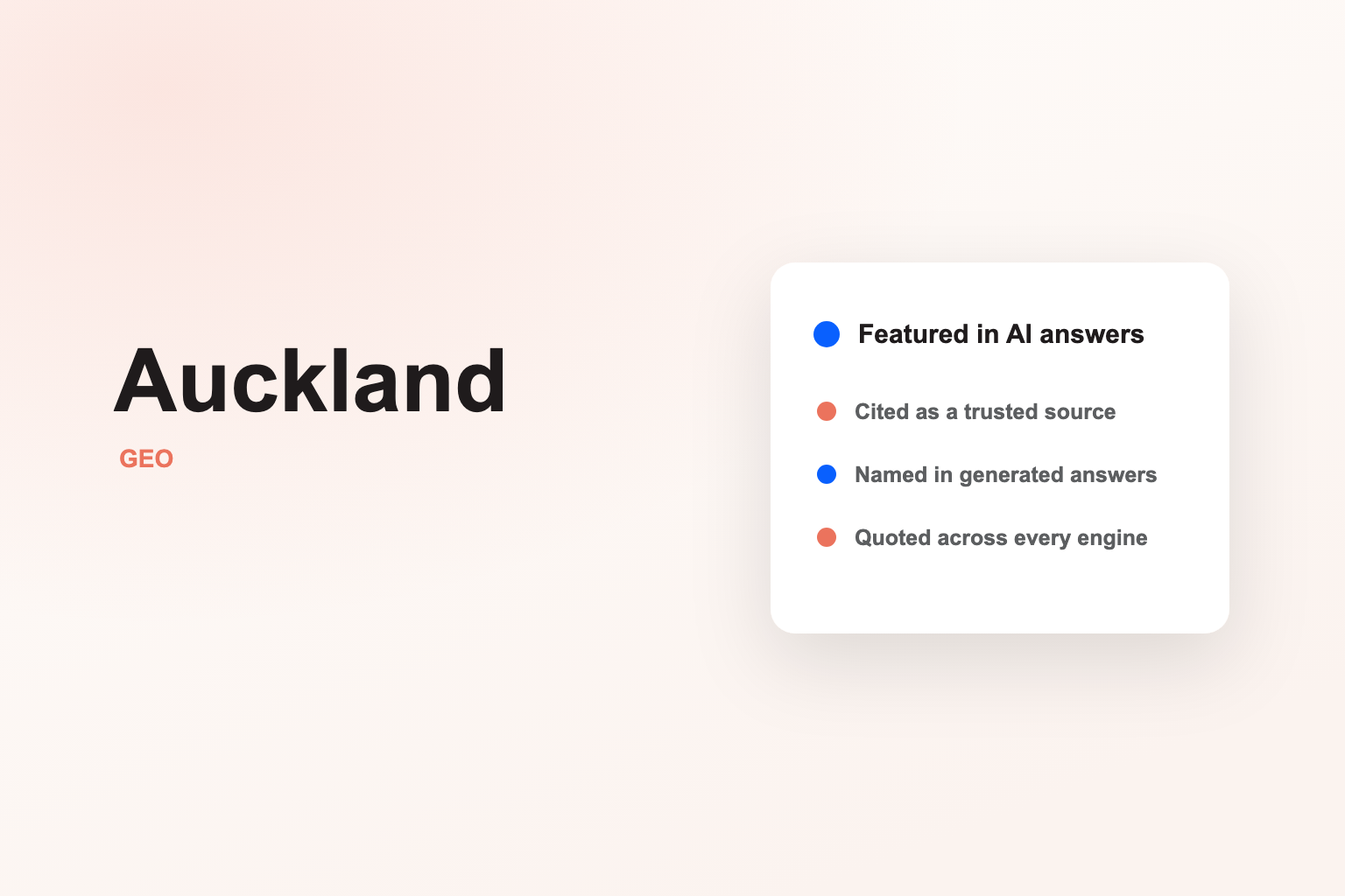 Be the Auckland business AI recommends
