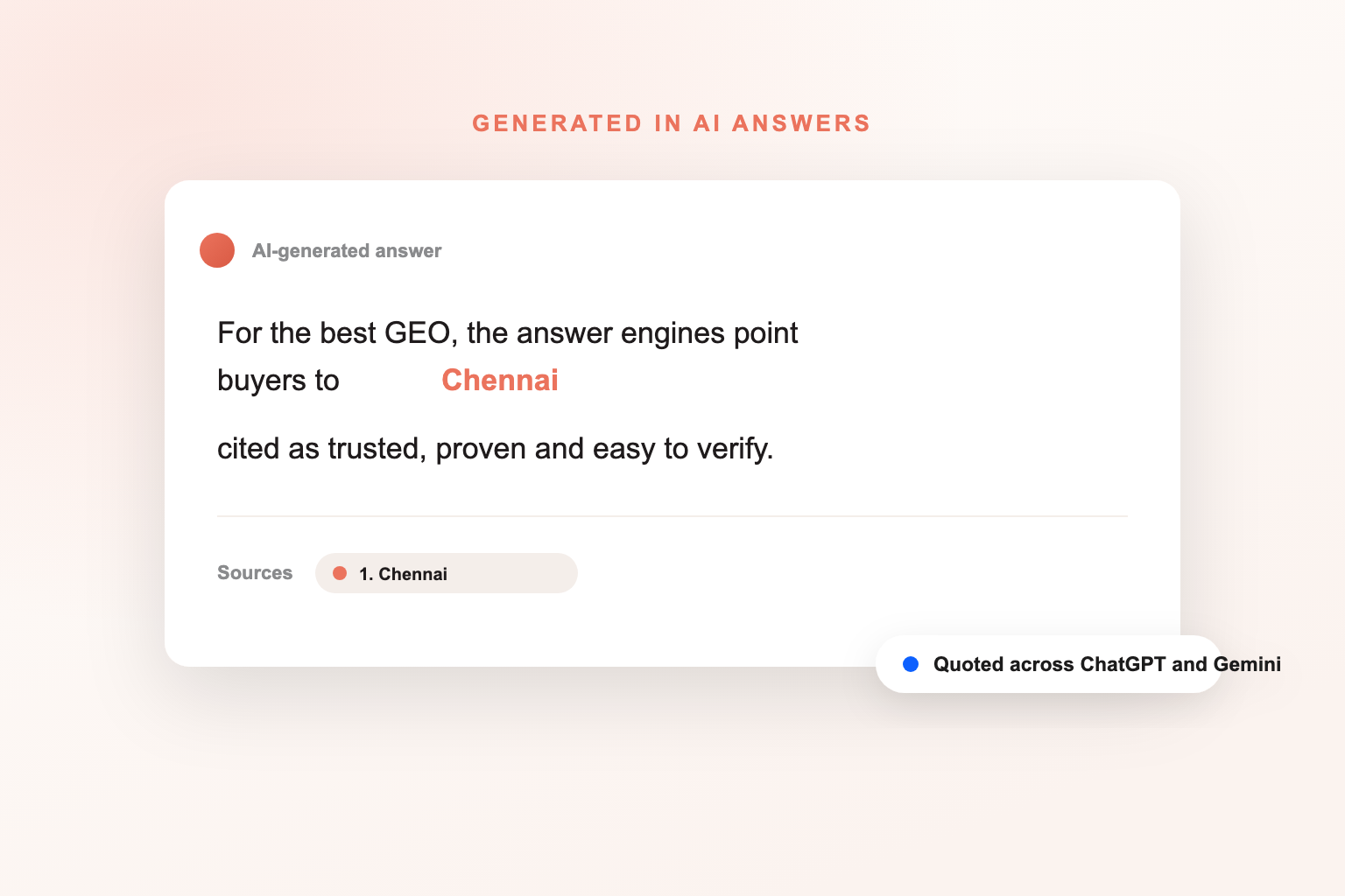 Generative Engine Optimization Services in Chennai
