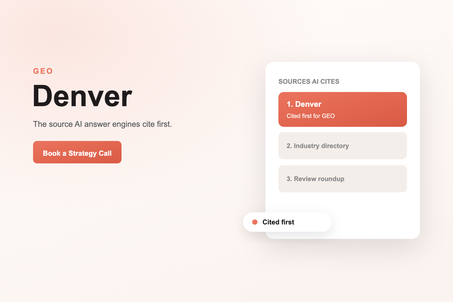 Generative Engine Optimization Services in Denver