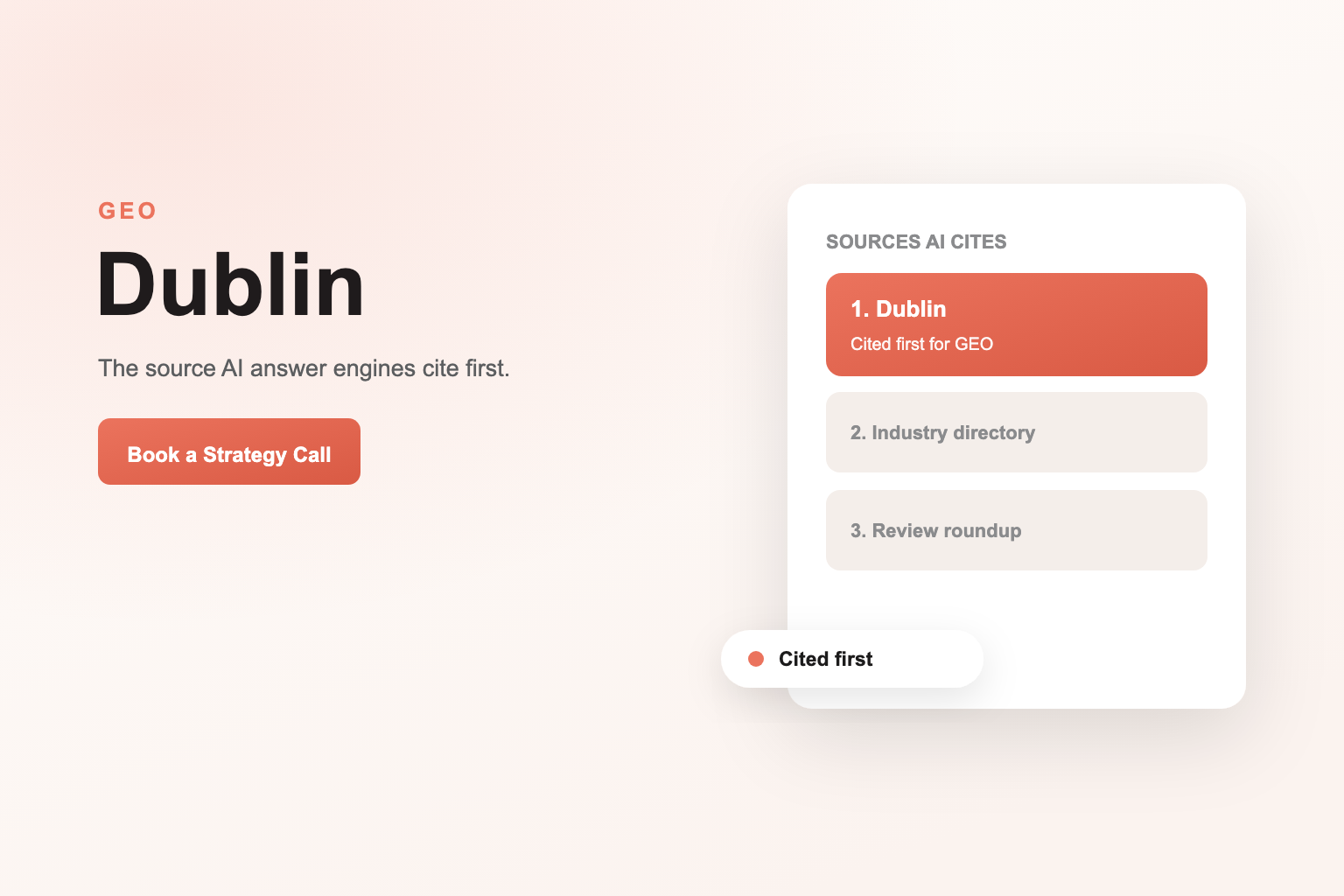Generative Engine Optimization Services in Dublin