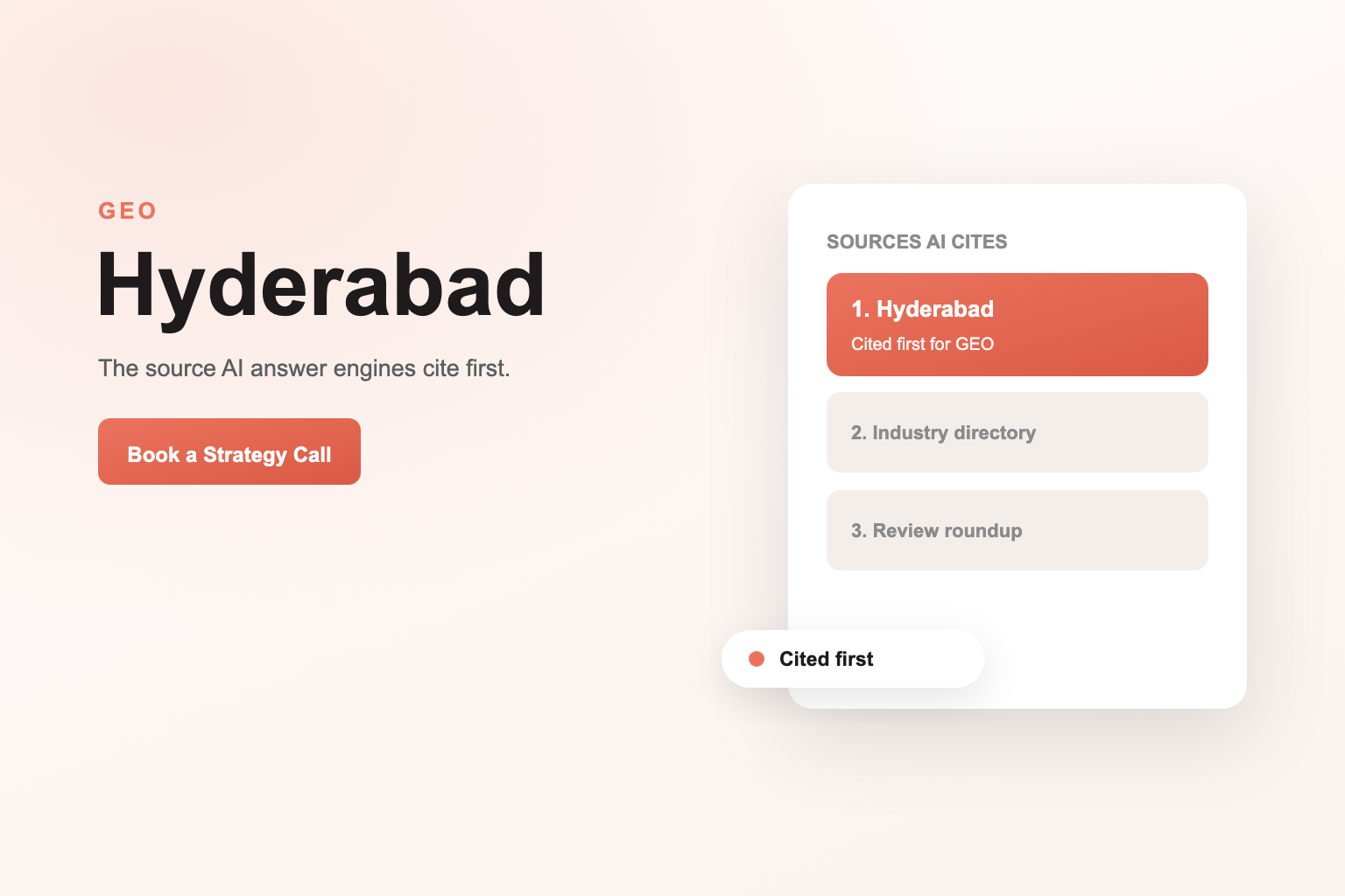 Generative Engine Optimization Services in Hyderabad