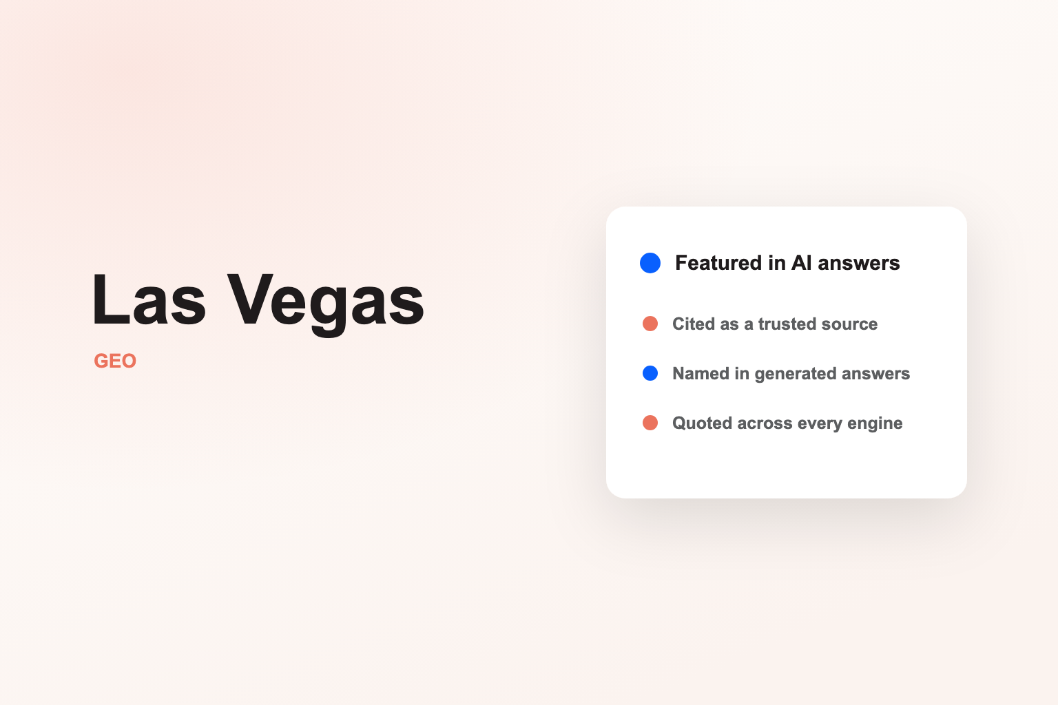 Be the Las Vegas business AI recommends
