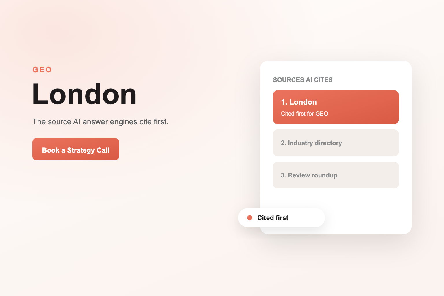Generative Engine Optimization Services in London