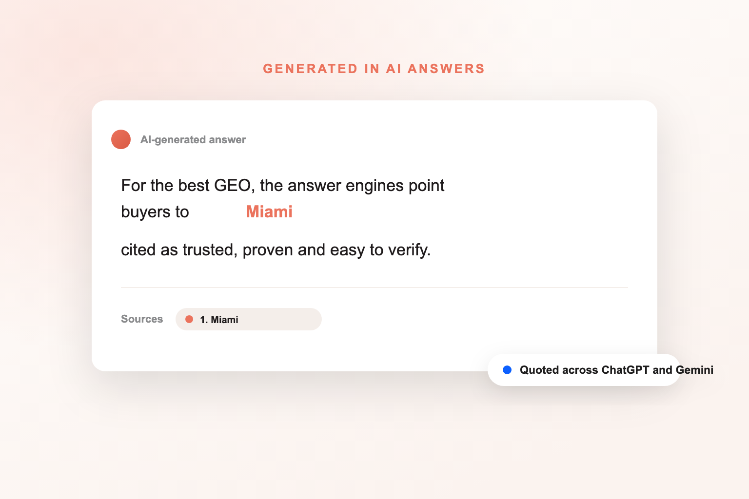 Generative Engine Optimization Services in Miami