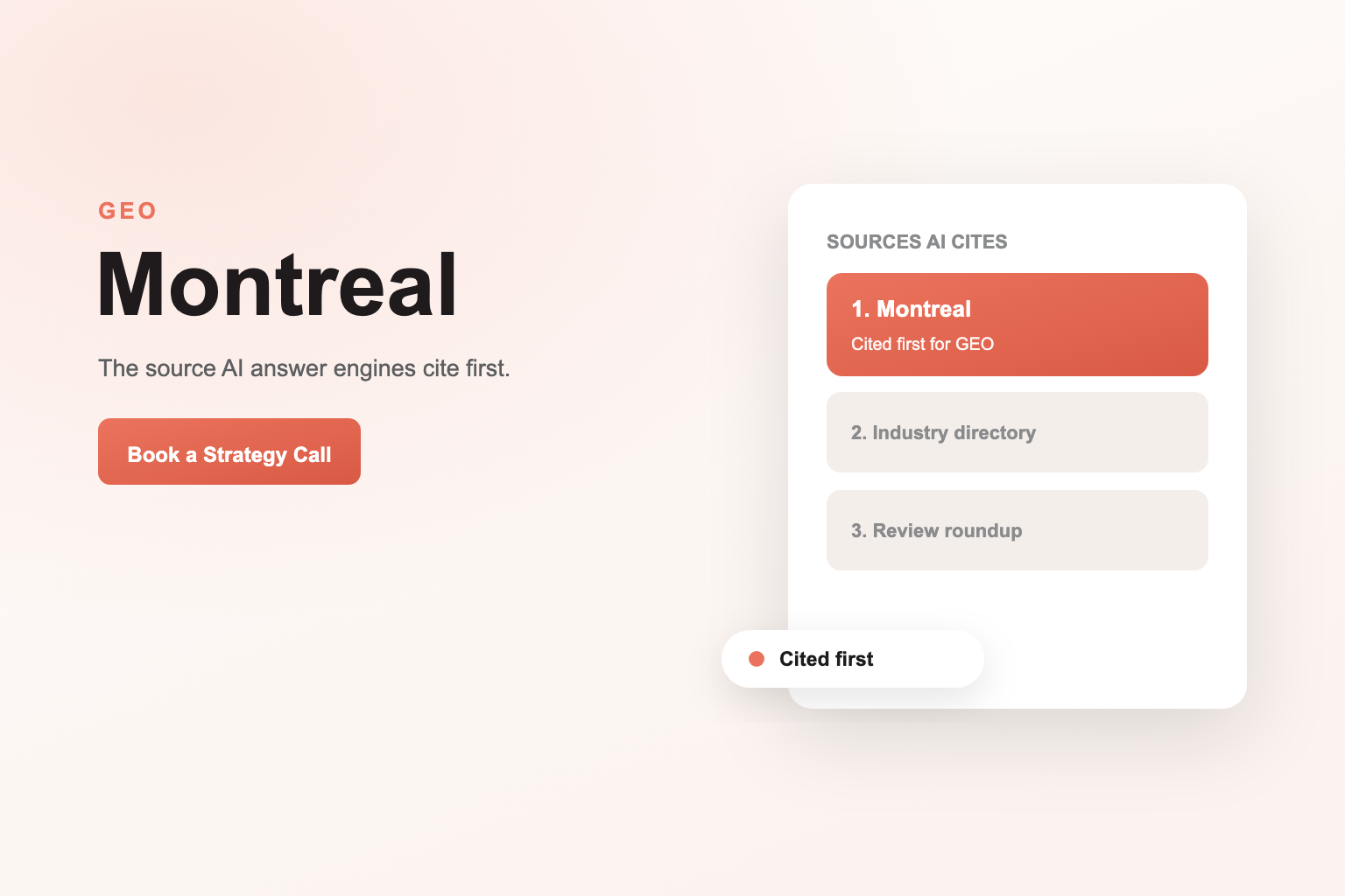 Generative Engine Optimization Services in Montreal
