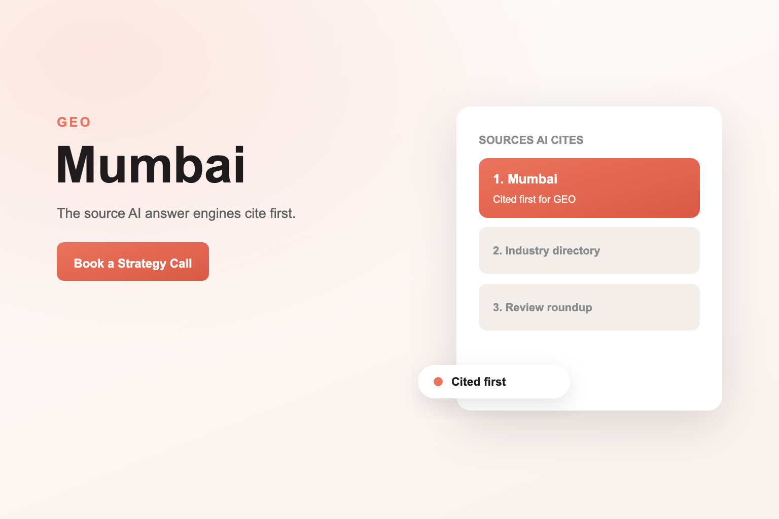 Generative Engine Optimization Services in Mumbai