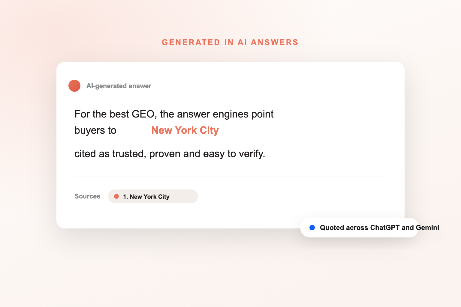 Generative Engine Optimization Services in New York City