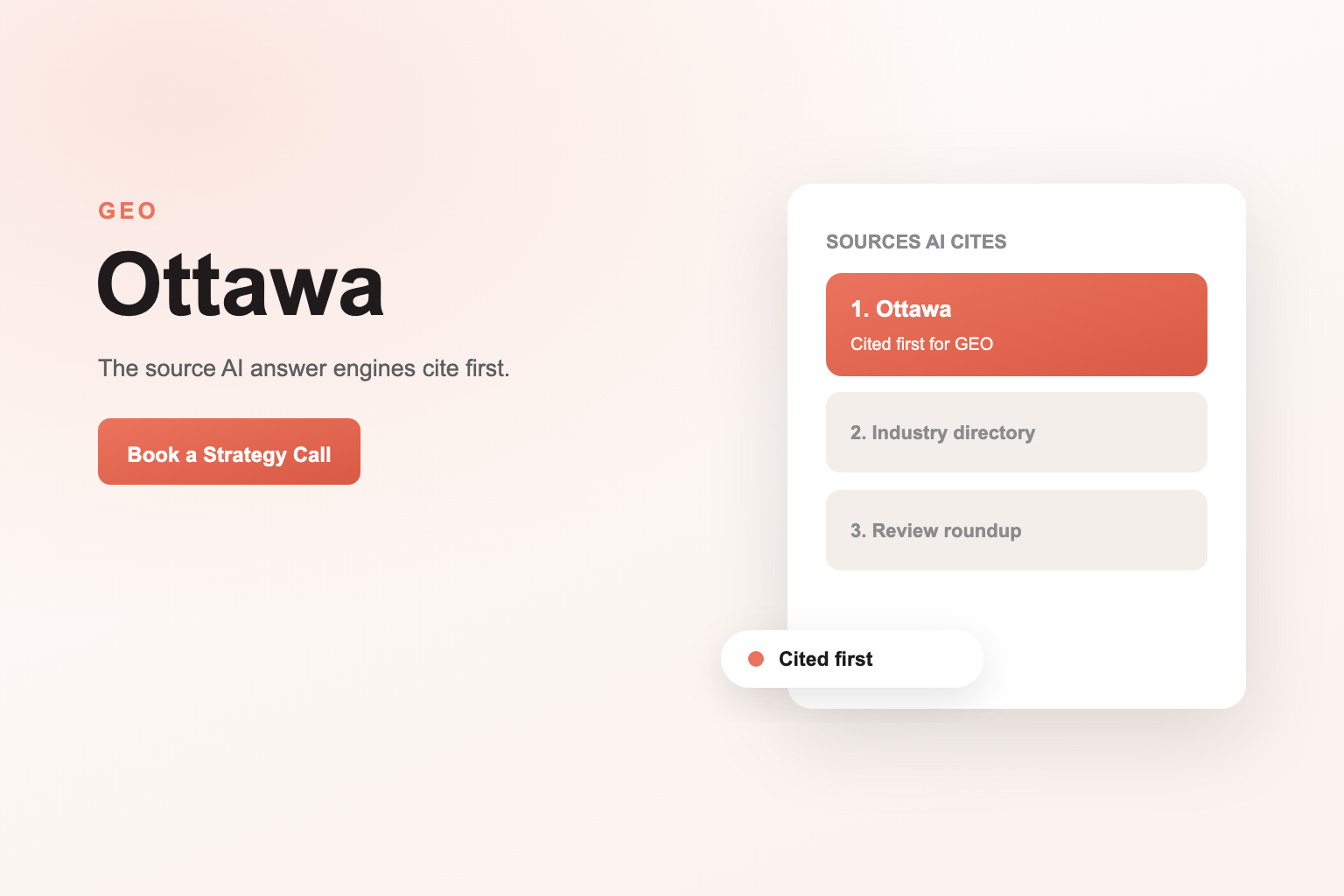 Generative Engine Optimization Services in Ottawa