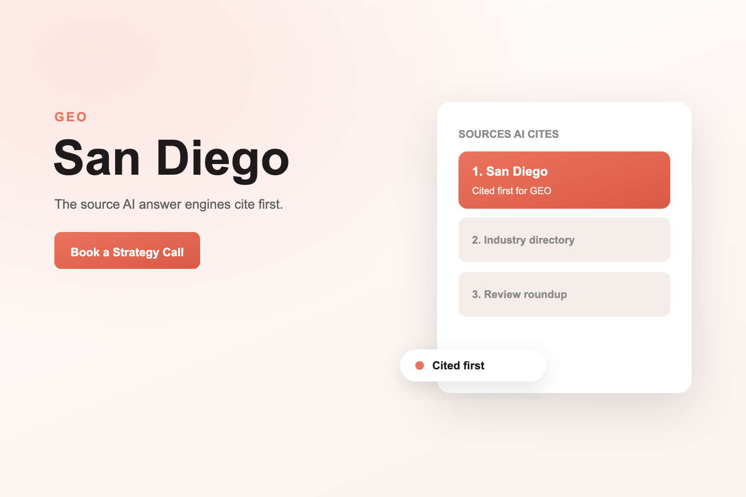 Generative Engine Optimization Services in San Diego