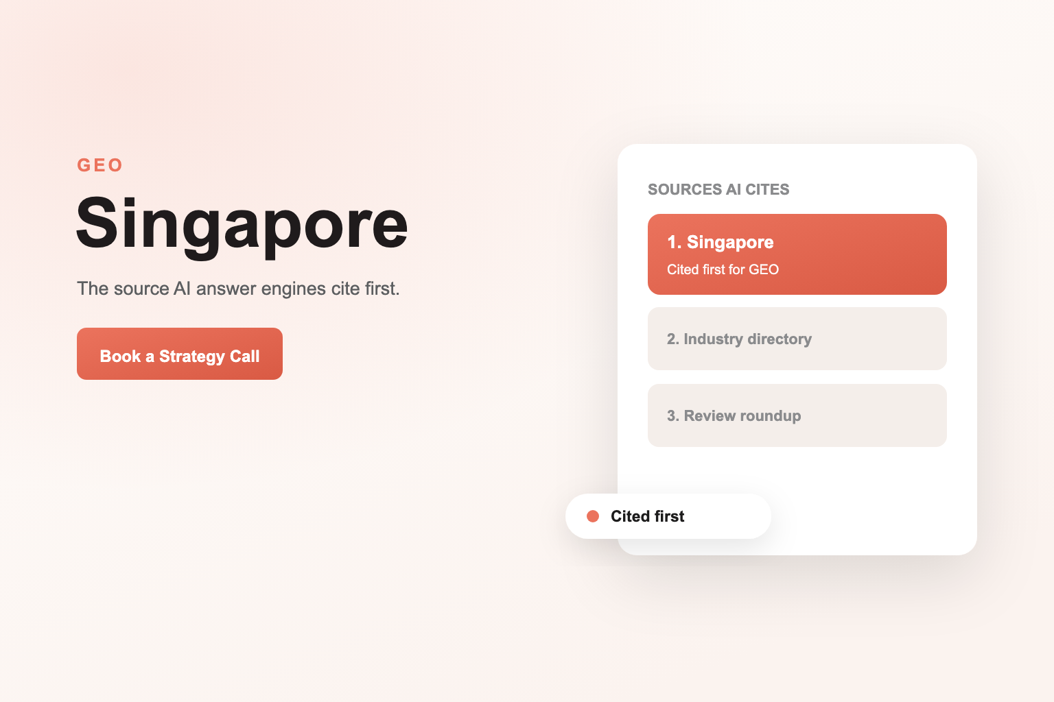 Generative Engine Optimization Services in Singapore