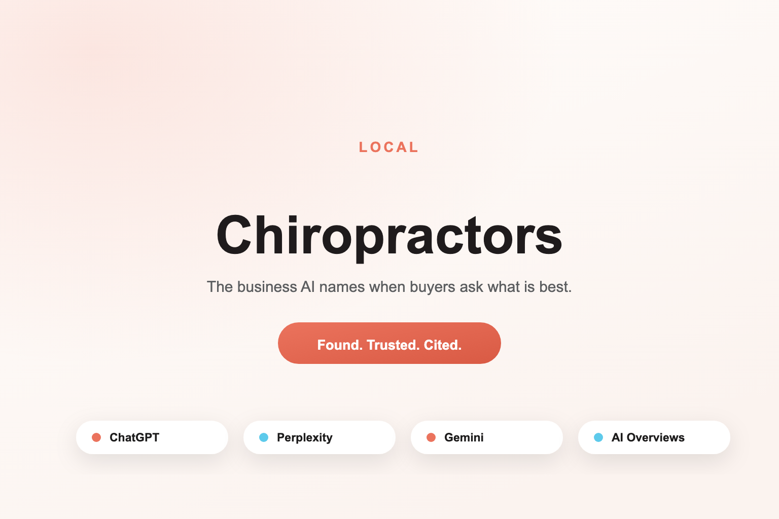 Local SEO for Chiropractors