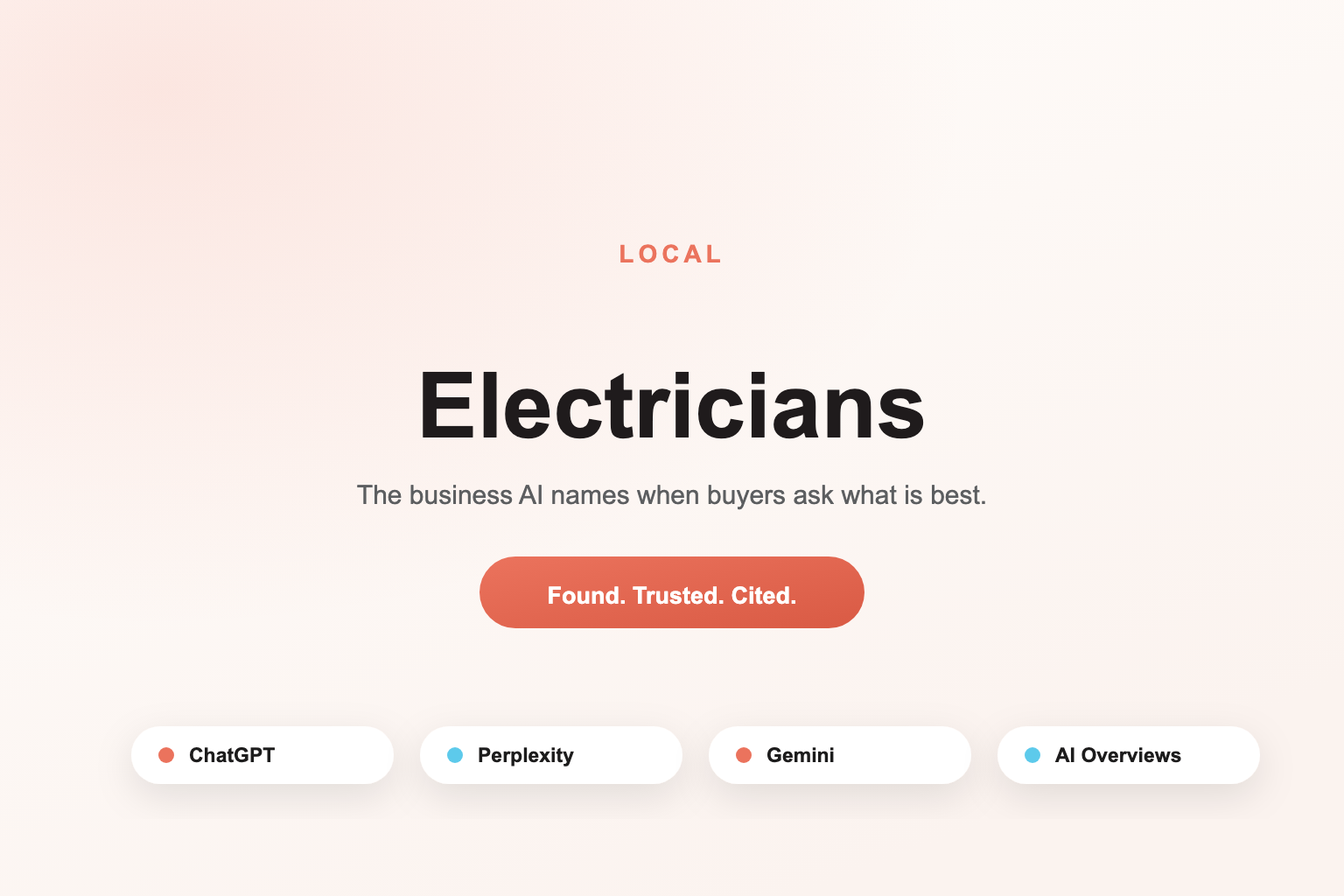 Local SEO for Electricians