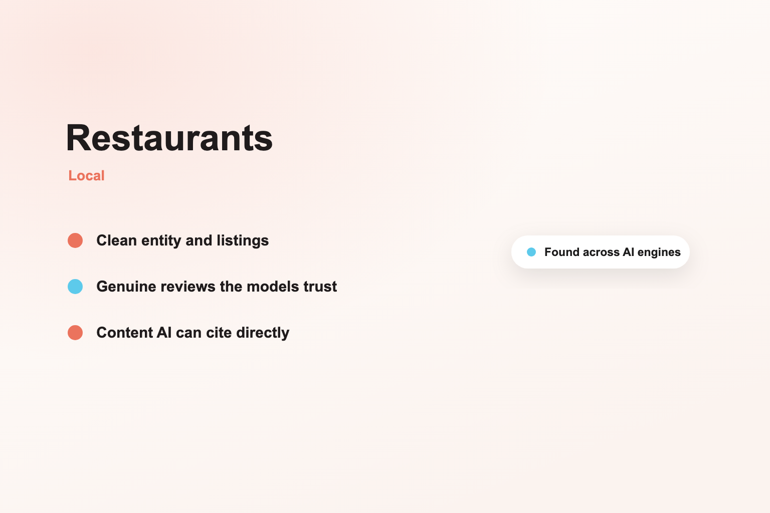 Built to fill tables, not to chart positions