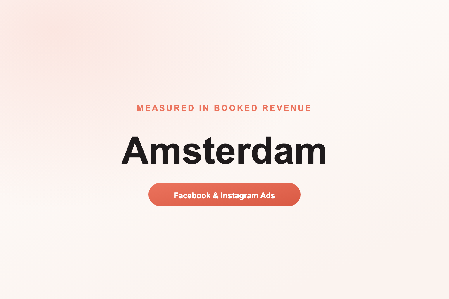 Facebook Ads in Amsterdam, Measured in Revenue