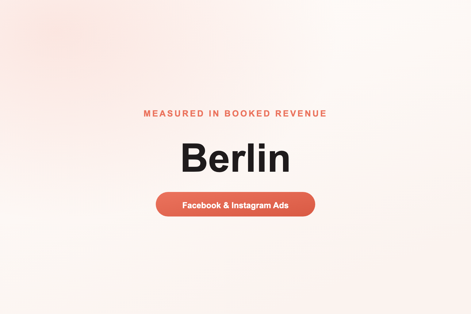 Facebook Ads in Berlin, Measured in Revenue