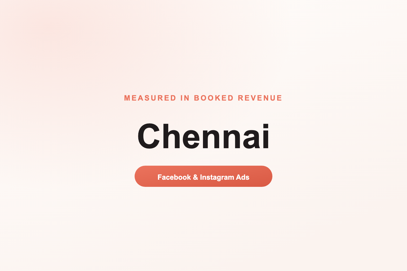 Facebook Ads in Chennai, Measured in Revenue