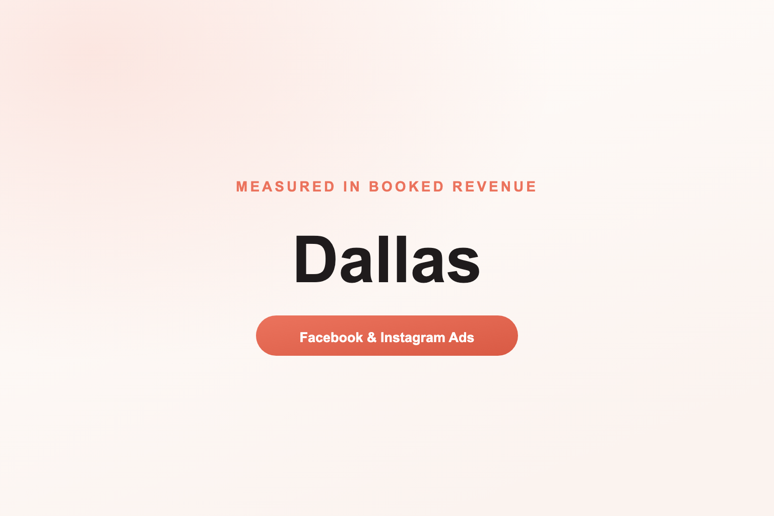 Facebook Ads in Dallas, Measured in Revenue