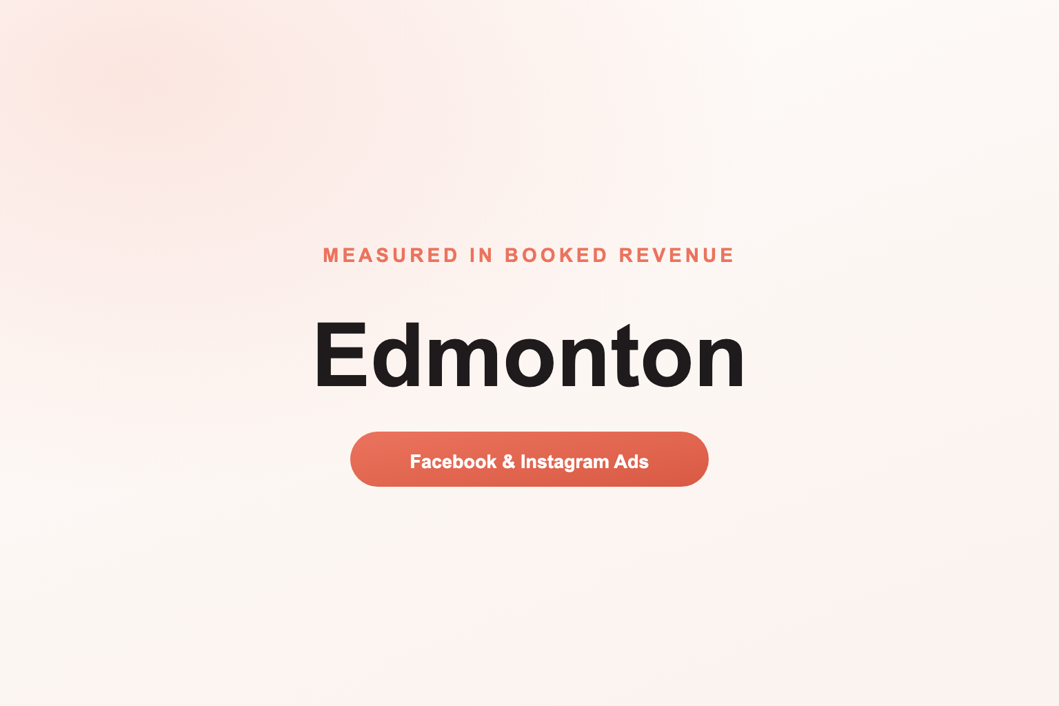 Facebook Ads in Edmonton, Measured in Revenue