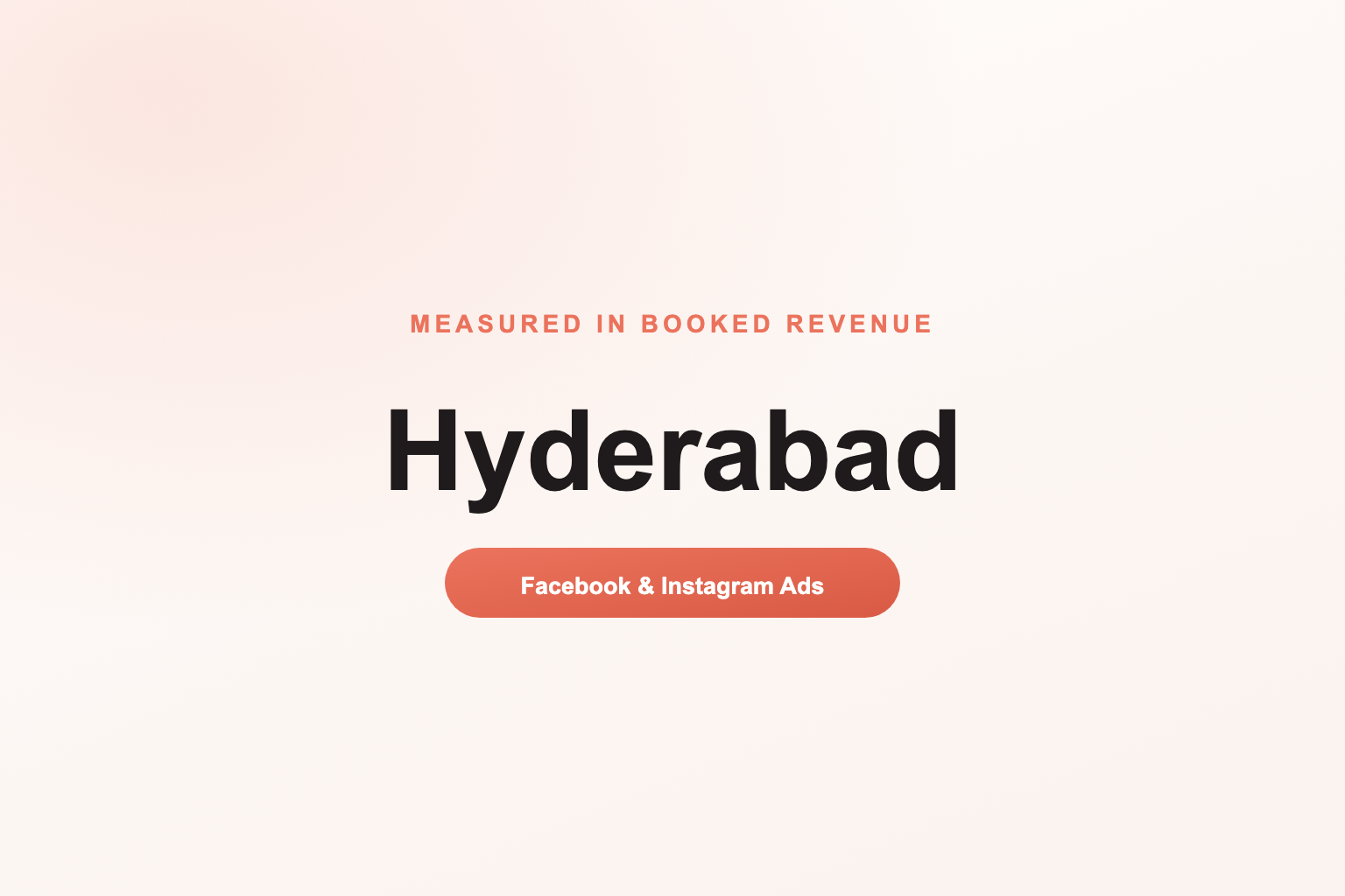 Facebook Ads in Hyderabad, Measured in Revenue