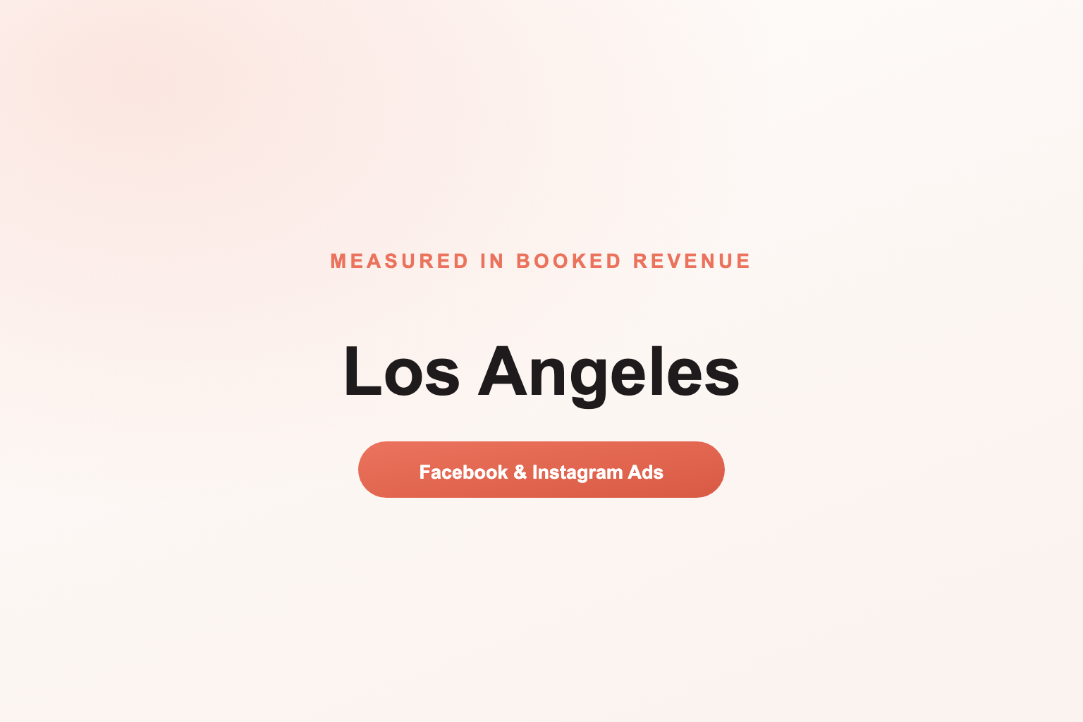 Facebook Ads in Los Angeles, Measured in Revenue