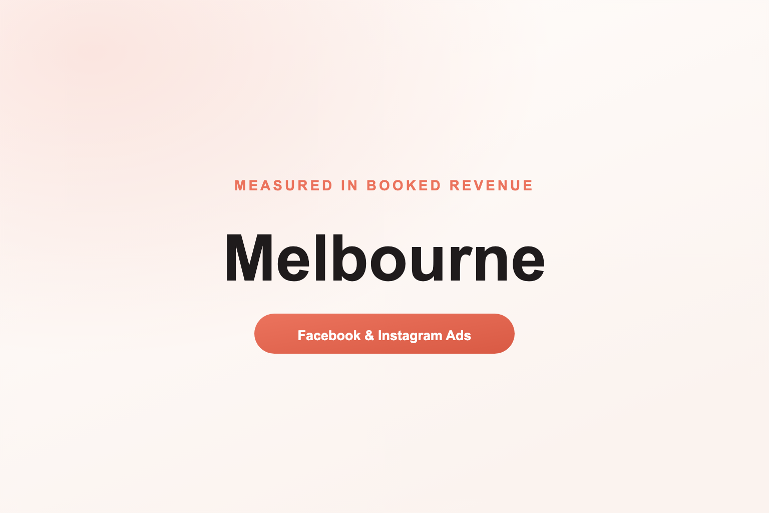 Facebook Ads in Melbourne, Measured in Revenue