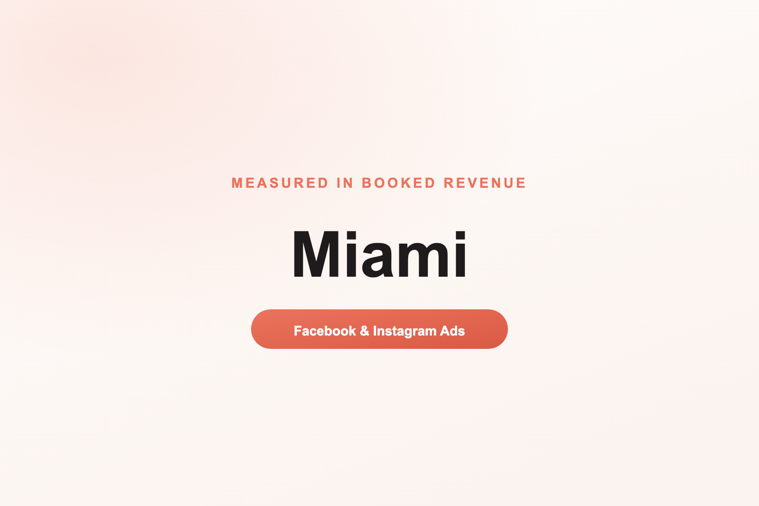 Facebook Ads in Miami, Measured in Revenue
