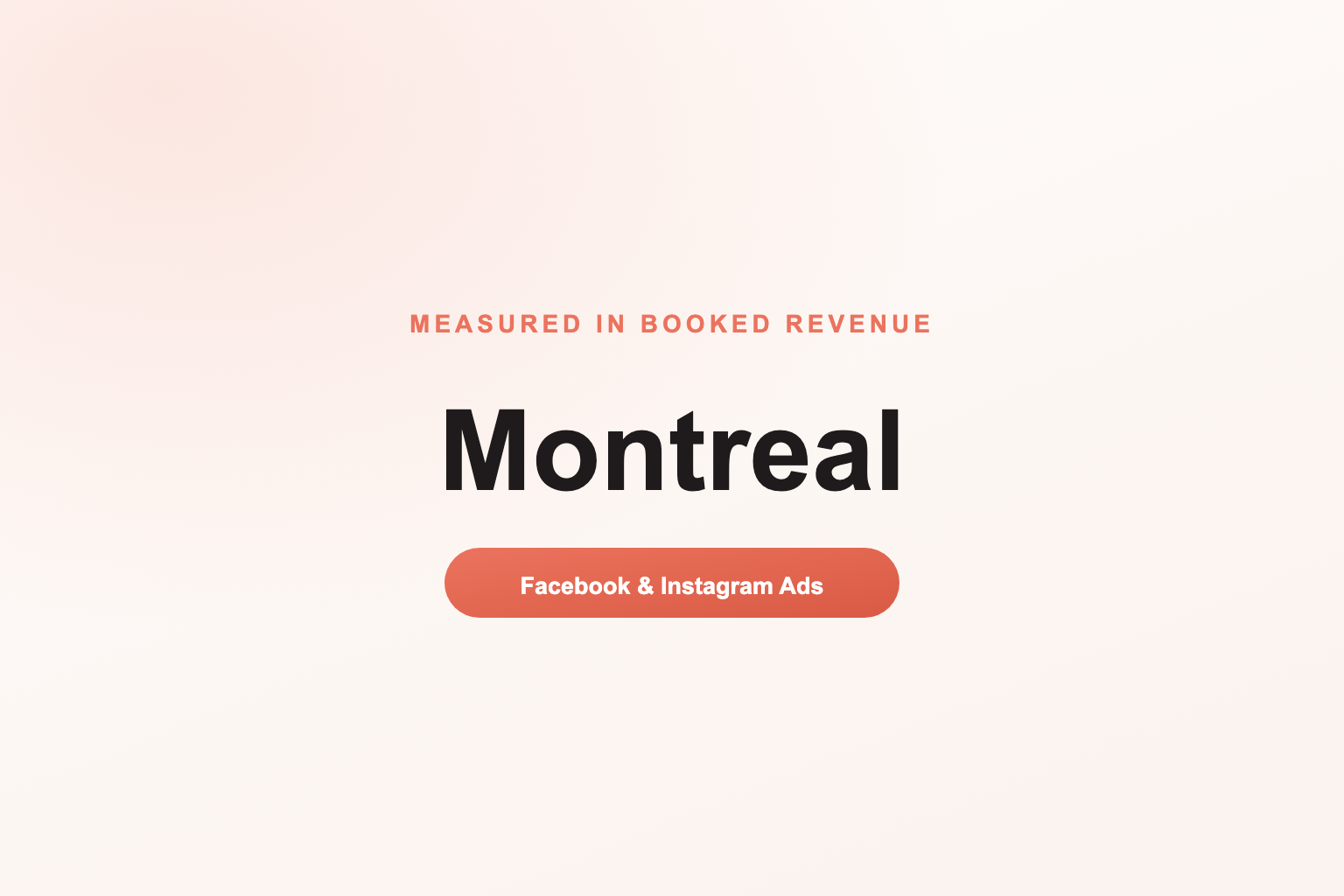 Facebook Ads in Montreal, Measured in Revenue