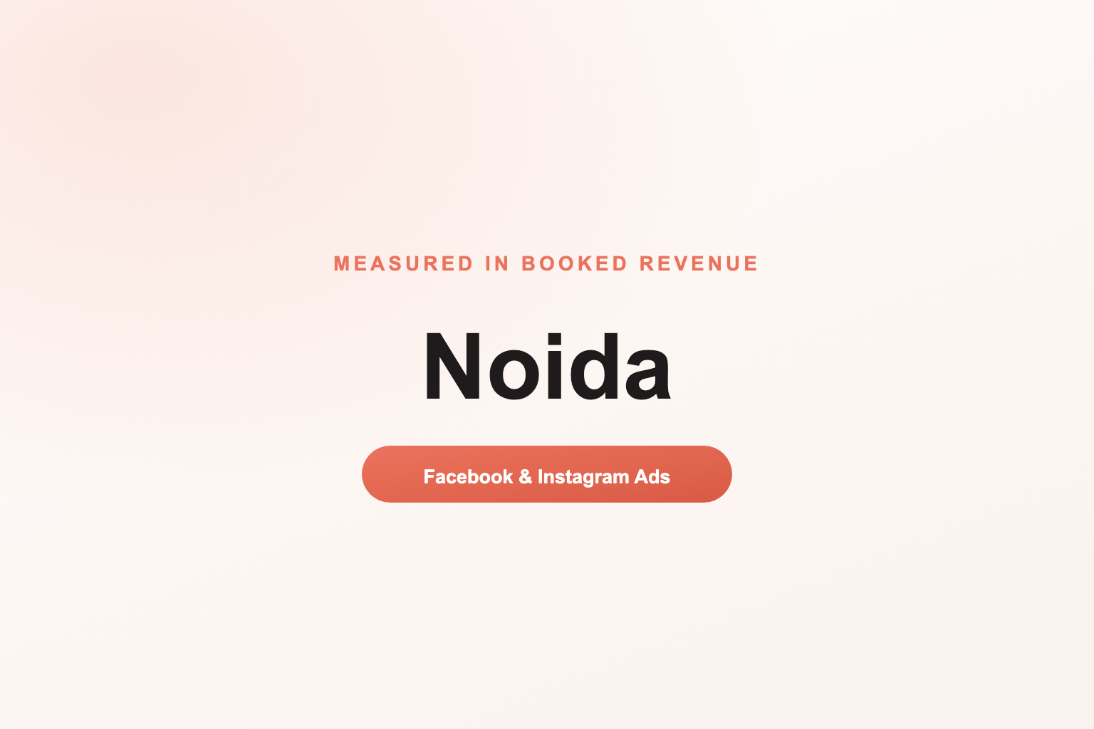 Facebook Ads in Noida, Measured in Revenue