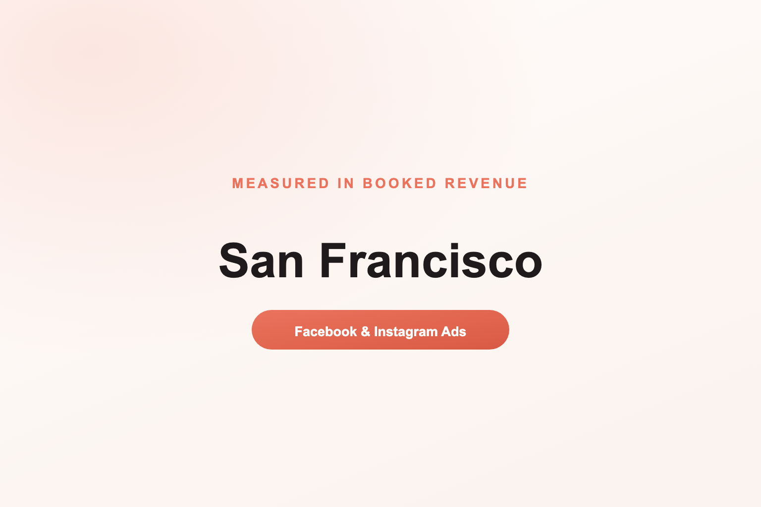 Facebook Ads in San Francisco, Measured in Revenue