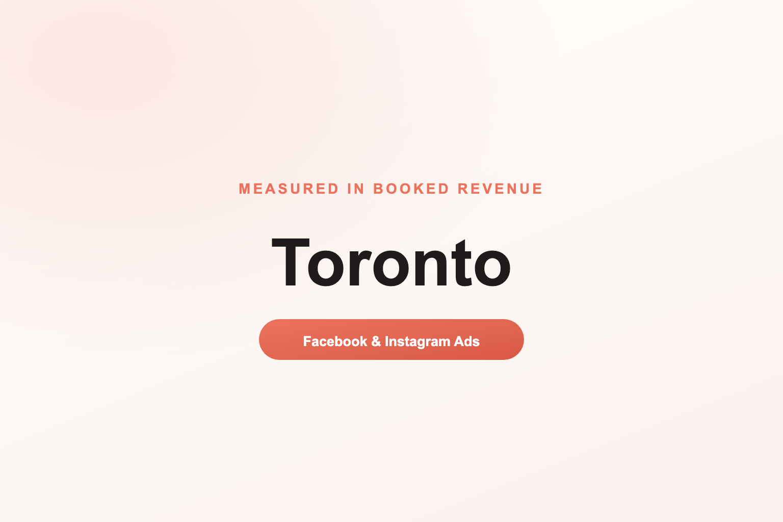 Facebook Ads in Toronto, Measured in Revenue