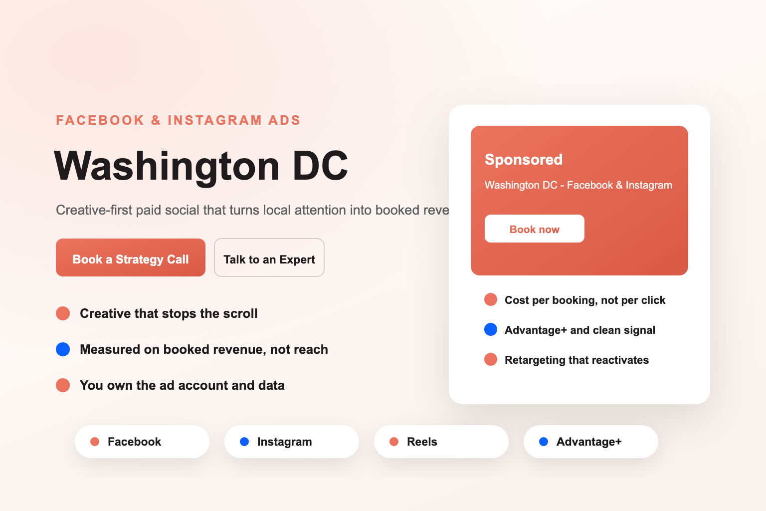 Facebook Ads in Washington DC