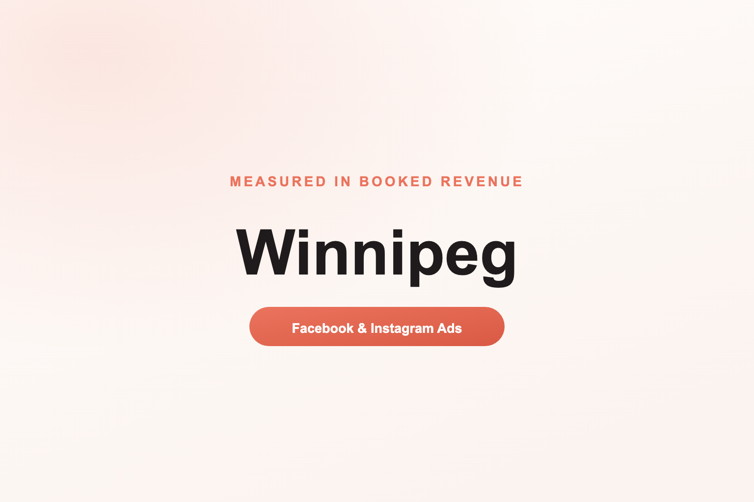 Facebook Ads in Winnipeg, Measured in Revenue