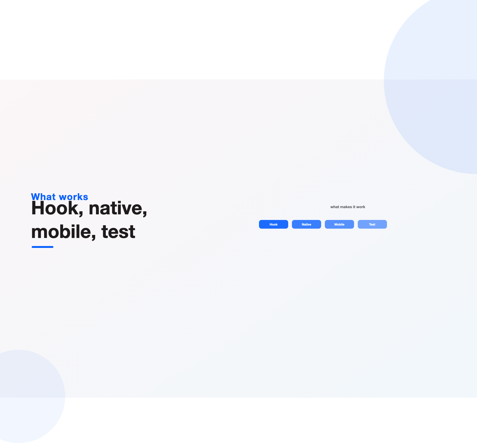 What makes Facebook ad creative work: a hook, native feel, mobile design and constant testing